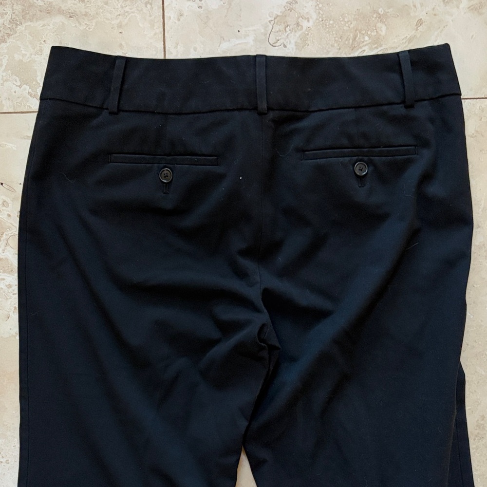 LOFT Black Herringbone Trousers - Picture 4 of 6